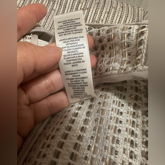 Chico’s SEQUINED TEXTURED JACKET Sz 1 (Med) - Picture 8 of 10